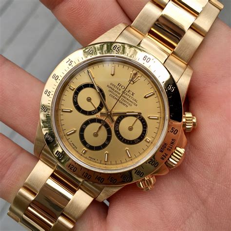 rolex daytona gold chronograph